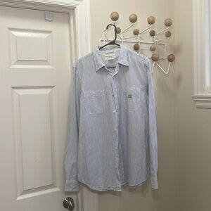 Ralph Lauren - Denim & Supply - Button Down - Pinstriped - Blue/White - XL